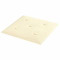 vidaXL Nástenné panely 12 ks krémové 30x30 cm umelá koža 1,08 m²