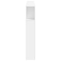 vidaXL Čelo s LED biele 160x18,5x103,5 cm kompozitné drevo