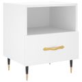 vidaXL Nočné stolíky 2 ks biele 40x35x47,5 cm kompozitné drevo