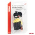 Sada elektrických konektorov vodotesných 12 PIN 2,2 mm AMiO-04352