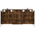 vidaXL Set kabinetov do kúpeľne 3 ks 126 x 16 x 62.5 cm