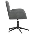 vidaXL Otáčacie stoličky k stolu 4 ks 54 x 55 x 90 cm Tmavosivá Zamat