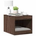 vidaXL Uzavretý box na stelivo, hnedý dub 47x59x42cm, kompozitné drevo
