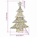 vidaXL Vianočný stromček 120 LED Teplá biela 150 cm Ratan
