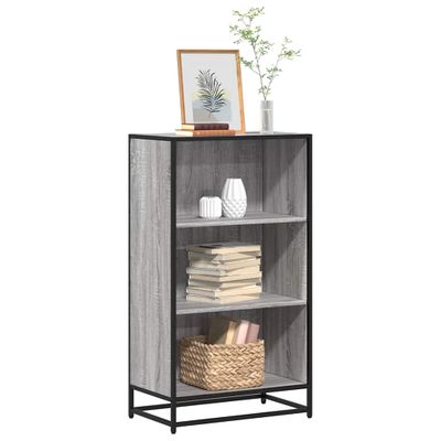 vidaXL Knižnica sivá sonoma 60x35x107,5 cm kompozitné drevo