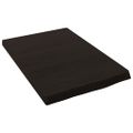 vidaXL Nástenná polica tmavohnedá 40x60x(2-4) cm ošetrený dubový masív