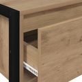 vidaXL Koncový stôl Remeselnícky dub 100 x 36 x 75 cm Kompozitné drevo