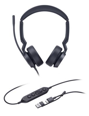 Yealink UH44 Dual UC USB-C/A, náhlavná súprava