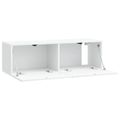 vidaXL Nástenná TV skrinka Biela 98 x 31 x 30 cm Kompozitné drevo