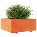 vidaXL Záhradný kvetináč voskovohnedý 110x110x49,5 cm masívna borovica