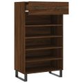 vidaXL Botník hnedý dub 60x35x105 cm kompozitné drevo