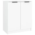 vidaXL Botník biely 59x35x70 cm spracované drevo