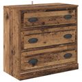 vidaXL Servírovacia skriňa Staré drevo 70 x 35,5 x 67,5 cm