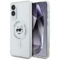 Púzdro Karl Lagerfeld na Samsung Galaxy S25 Edge HC MAGSAFE IML METAL CHOUPETTE HEAD biela