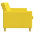 vidaXL Rozkladací gauč Svetložltá 154 x 94,5 x 80,5 cm Látka