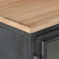 vidaXL Komoda sivá 100x30x70 cm masívne akáciové drevo
