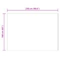 vidaXL Koberec z umelého ovčieho kožucha TAFALLA Sivá 160 x 230 cm
