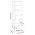 vidaXL Stojany na topánky 2ks sivá sonoma 27,5x27x102 cm sprac. drevo