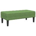 vidaXL lavička s vankúšom Svetlo zelená 113 x 57 x 39 cm Zamat