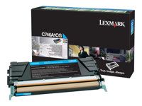 Azúrová - originálna - kazeta s farbivom LCCP, LRP - pre Lexmark C746dn, C746dtn, C746n, C748de, C748dte, C748e
