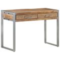 vidaXL Stôl 108x50x75 cm surové mangové drevo
