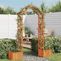 vidaXL Záhradná pergola s kvetináčom jedľový masív
