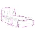 vidaXL Rám postele bez matraca Zadar kapučínová 90x190 cm umelá koža
