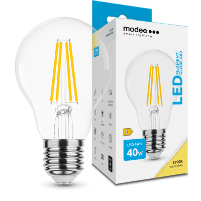 Modee Smart Lighting LED Filament Globe žiarovka E27 4W teplá biela (ML-A60F2700K4WE27)