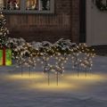 vidaXL Vianočná svetelná dekorácia s hrotmi 3 ks hviezda 50 LED 29 cm