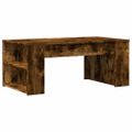vidaXL Konferenčný stolík dymový dub 102x55x42 cm kompozitné drevo