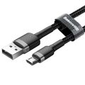 Kábel Baseus Cafule Micro USB 2,4A 1 m (sivý + čierny)