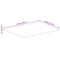 vidaXL Stolová doska 90x60x3,8 cm obdĺžnik masívny mangovník
