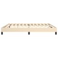 vidaXL Posteľný rám s boxspringom krémová 200x200 cm látka