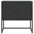 vidaXL Komoda čierna 75x35x75 cm oceľová