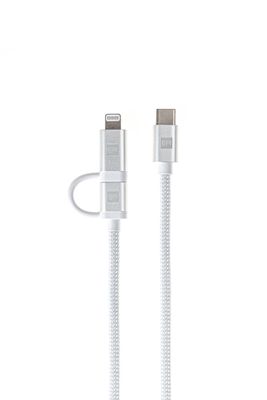 ER POWER Dual Cable USB-C C/L Mfi 200cm white