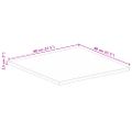 vidaXL Stolová doska 80x80x2,5 cm štvorcová mangový masív