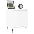 vidaXL Nočné skrinky 2 ks vysoký lesk biele 40x30x50 cm kompoz. drevo