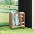 vidaXL Golfová skriňa s kolesom Remeselný dub 90 x 45 x 98 cm