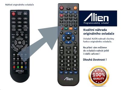 Diaľkový ovládač ALIEN Optex ORT 8930-HD
