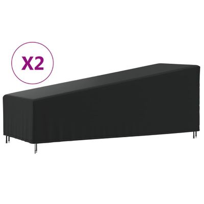 vidaXL Obaly na ležadlá 2 ks 210x80x45/75 cm, 420D oxfordská látka