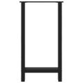 vidaXL Nohy barového stola, čierne, 2 ks, 40 x (90-91) cm, oceľové