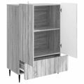 vidaXL Servírovacia skriňa Sivá sonoma 66 x 34,5 x 97 cm