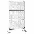 vidaXL Záves na zabezpečenie súkromia 100 x 50 x 180 cm Strieborná