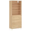vidaXL Vysoká skrinka dub sonoma 69,5x34x180 cm spracované drevo