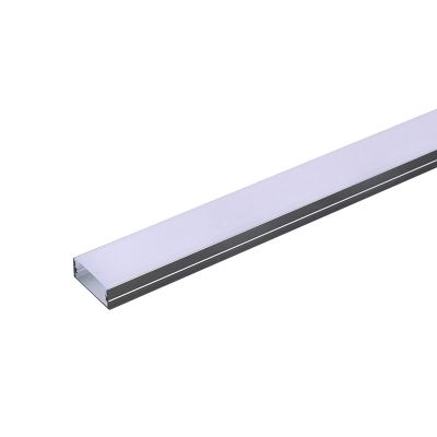 AL profil pre LED, AS3 pre viacero pásikov 23,5x10mm l=2m (zacvakávací/zasunovací)