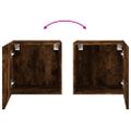 vidaXL TV nástenné skrinky 2 ks dymový dub 40,5x30x40 cm kompoz. drevo