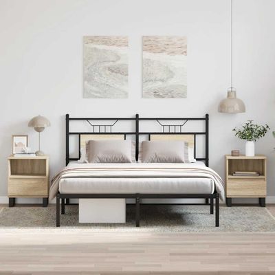 vidaXL Nočné stolíky 2 ks dub sonoma 40x35x50 cm kompozitné drevo