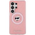 Karl Lagerfeld puzdro IML Repeated Choupette MagSafe pre Samsung Galaxy S26 Ultra ružová