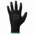 vidaXL Pracovné rukavice 12 ks Čierna 11 / XXL Polyester