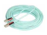 Startech 20m (65ft) LC/UPC to LC/UPC OM4 Multimode Fiber Optic Cable, 50/125µm LOMMF/VCSEL Zipcord Fiber, 100G Networks, Low Insertion Loss, LSZH Fiber Patch Cord - Patch kábel - LC/UPC multi-mode (M) do LC/UPC multi-mode (M) - 20 m - optické vlákno - duplex - 50 / 125 mikrón - OM4 - neobsahuje halogén, až 100 Gbps rýchlosť prenosu dát - vodotesný - farba